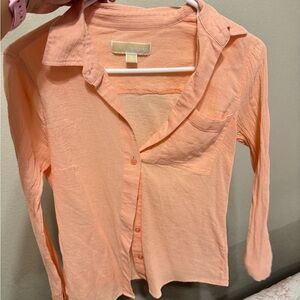 MICHAEL Michael Kors Coral Button down Shirt